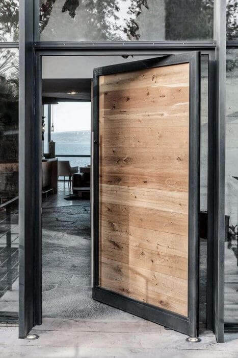 Идеи за модерна Входна дървена врата